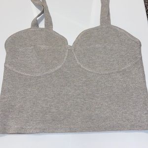 Crop top size S from H&M color beige